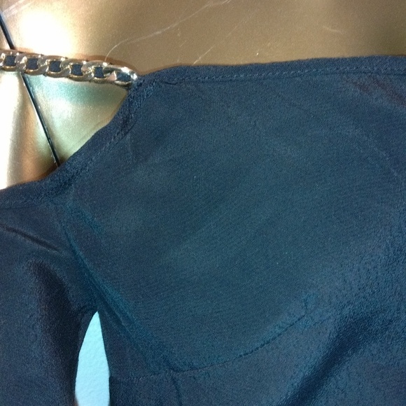 bebe black chain jumpsuit size small - Picture 6 of 15